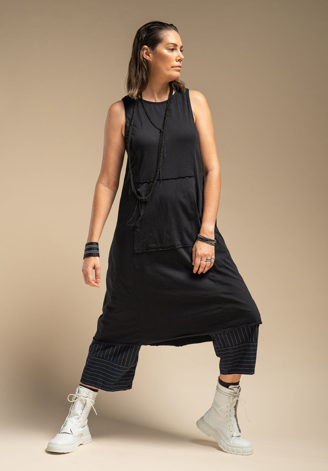 Blythe black organic cotton dress | Australian made clothes Blythe black organic cotton dress | Australian made clothes