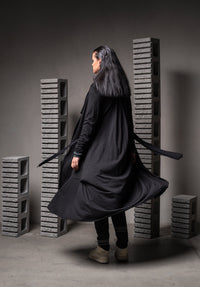 black wool coats womens, cardigan sweater for women, merino long coat