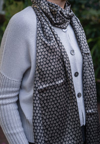 Luna Gallery - Merino Rib Sleeve Cardi Bone