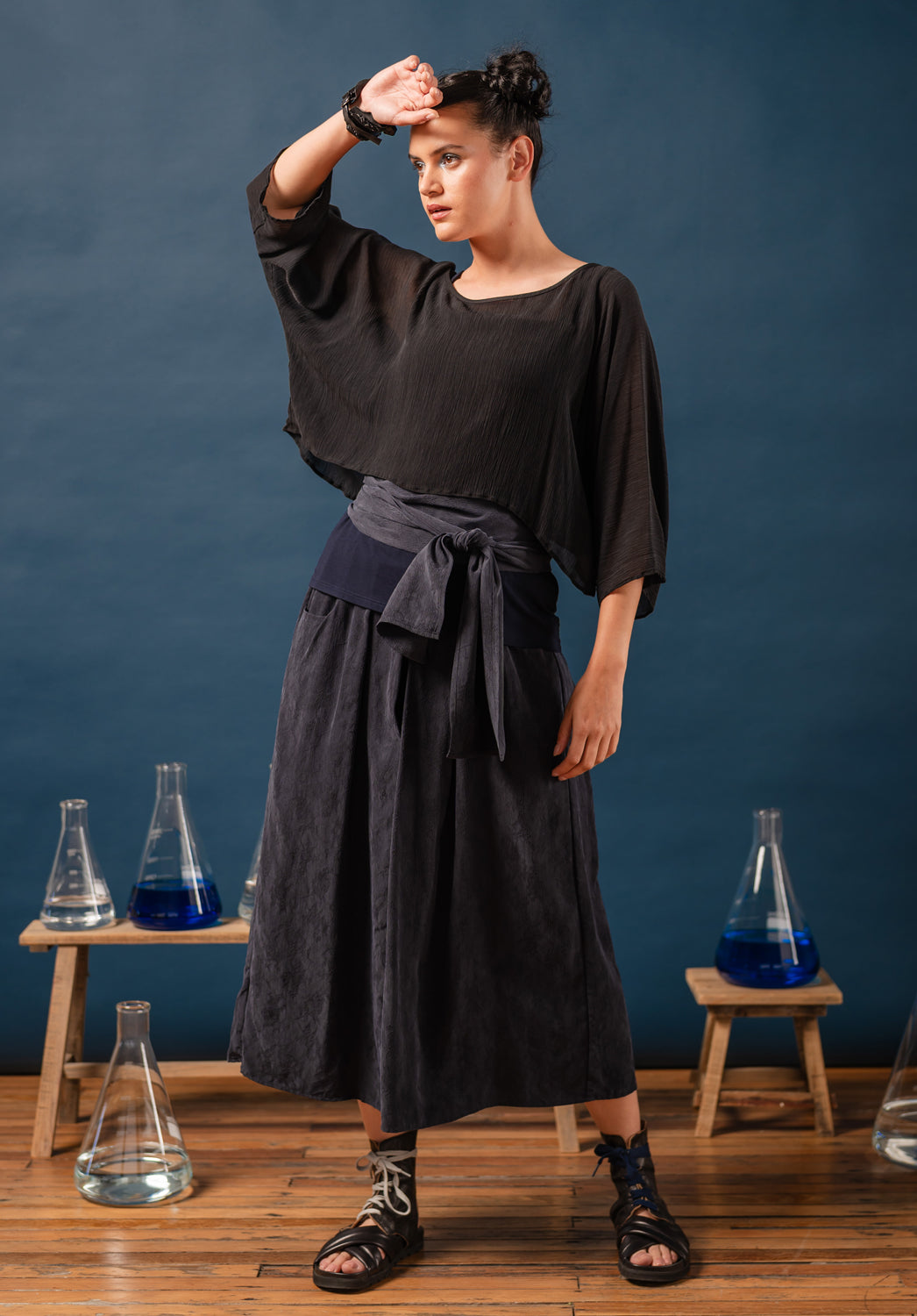 Japanese cupro made into summer tops made for an Australian Summer