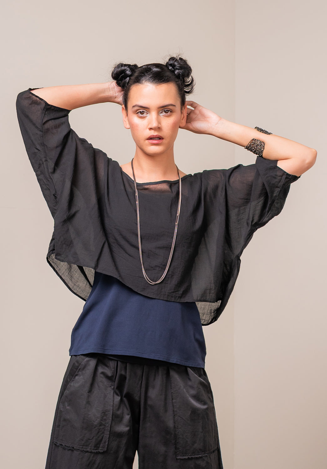 womens black overtops made in australia