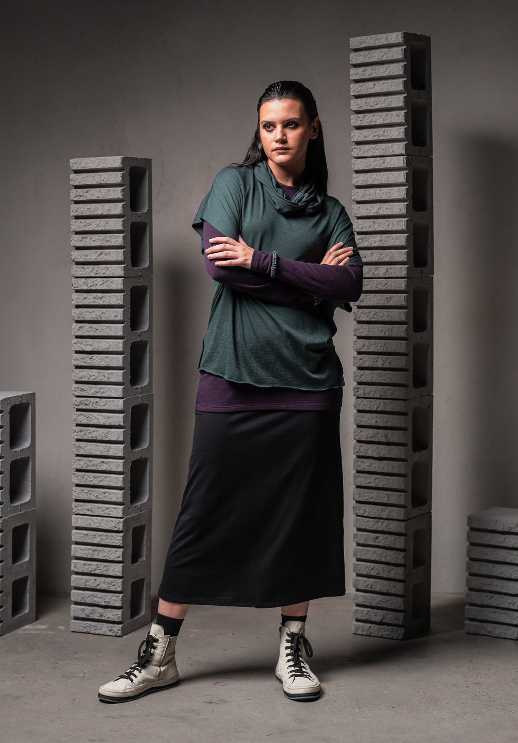 woman clothing store, wool clothes, ethical fashion