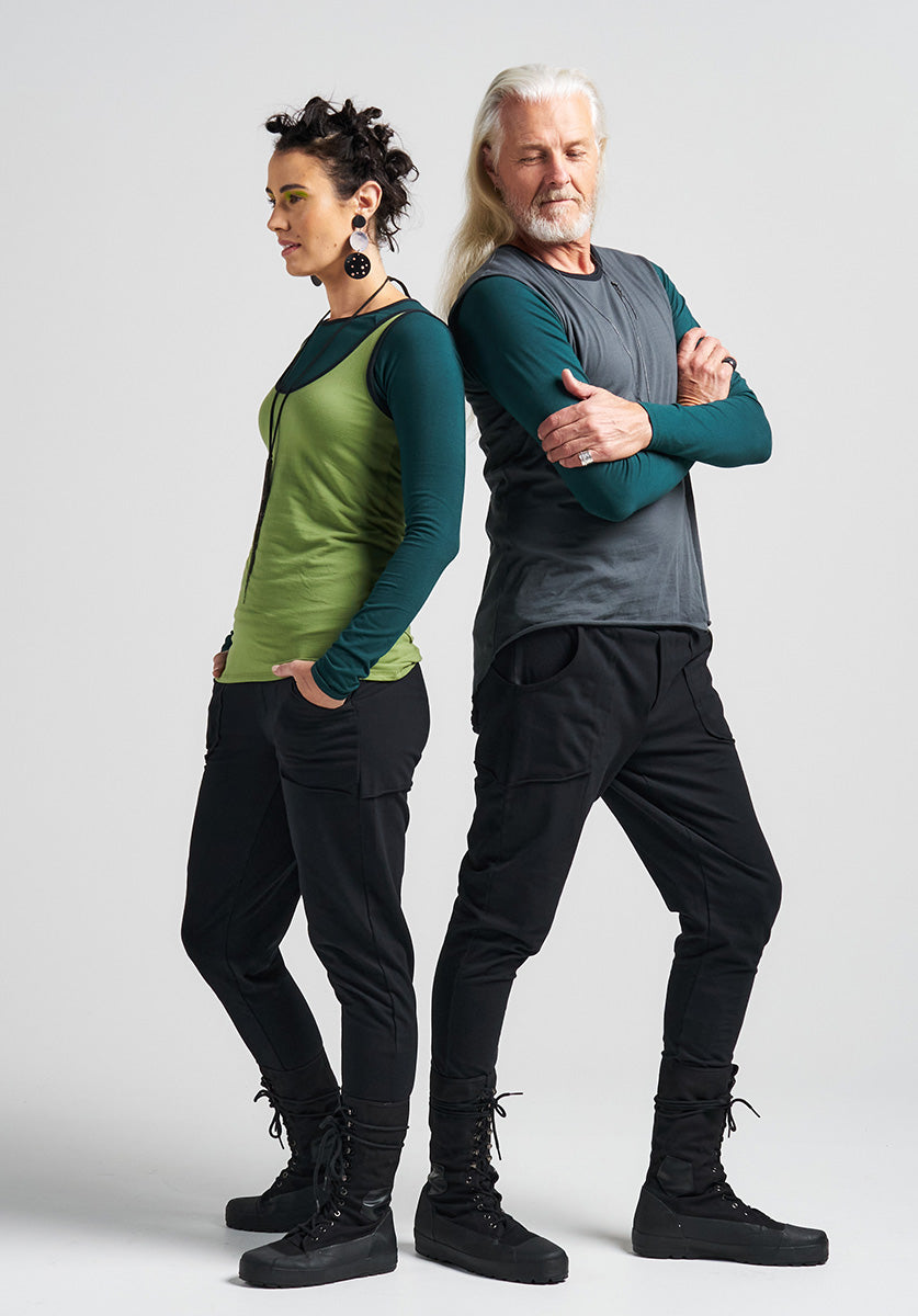 long sleeve mens tops, unisex clothes, organic cotton top