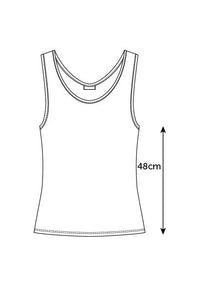 Greta singlet black bamboo