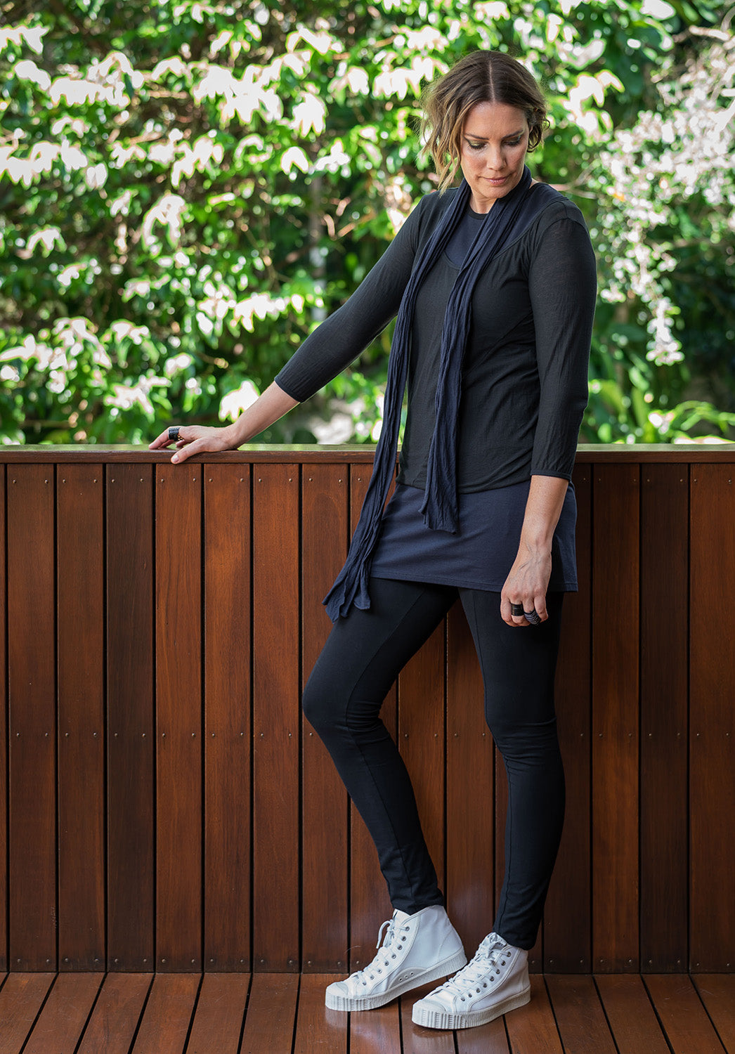 natural cotton clothing Australia, black womens top online