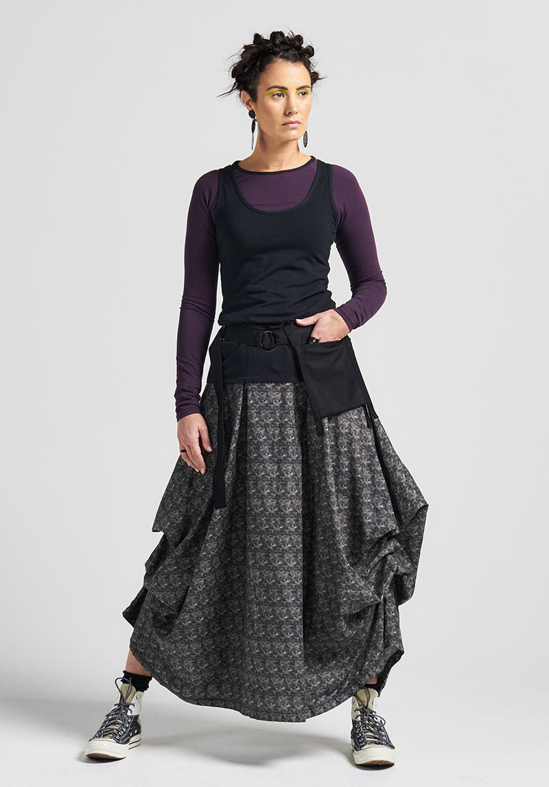 printed cotton skirt, Australian made skirts, loungewear online