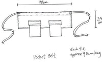 Pocket Belt white cotton