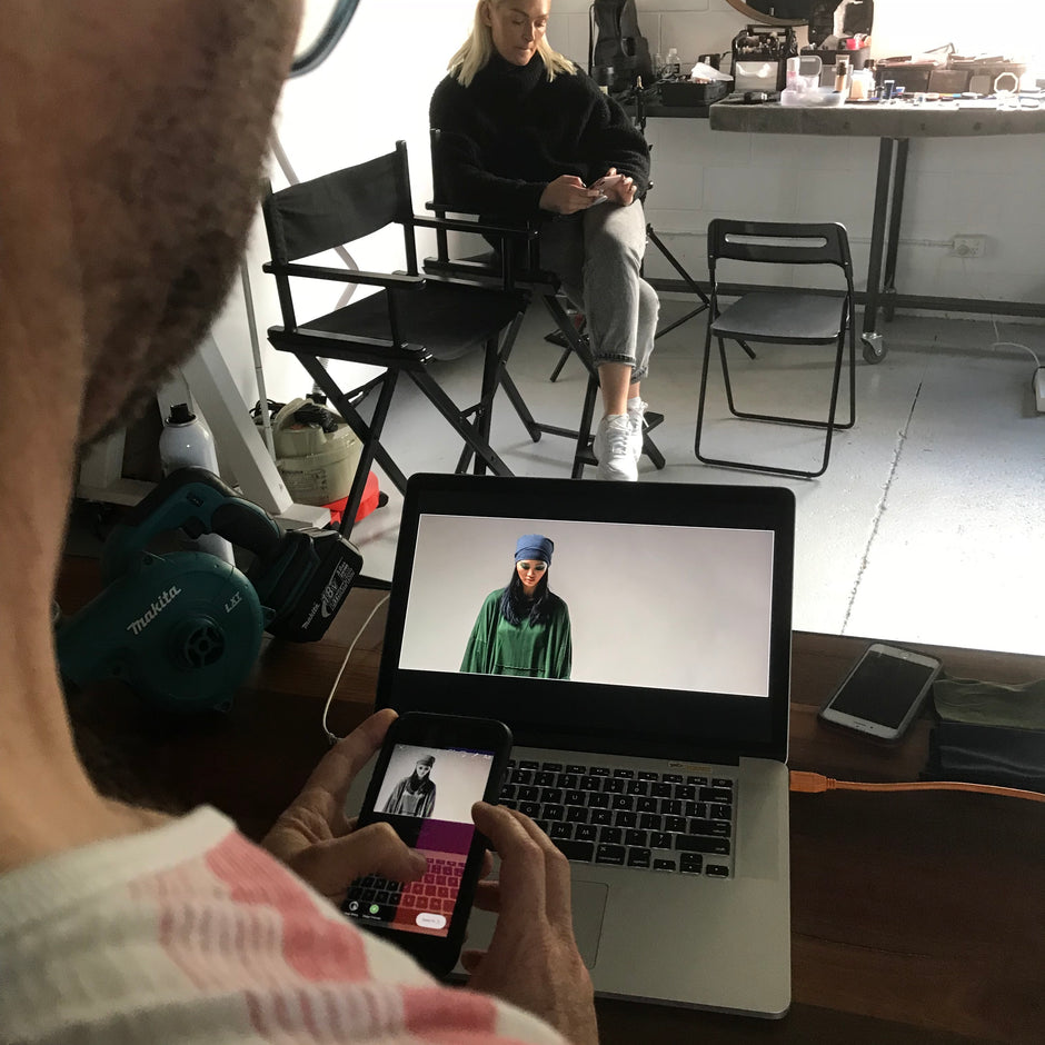 Behind the Scenes of the photo shoot for the Bestowed Pre-Summer