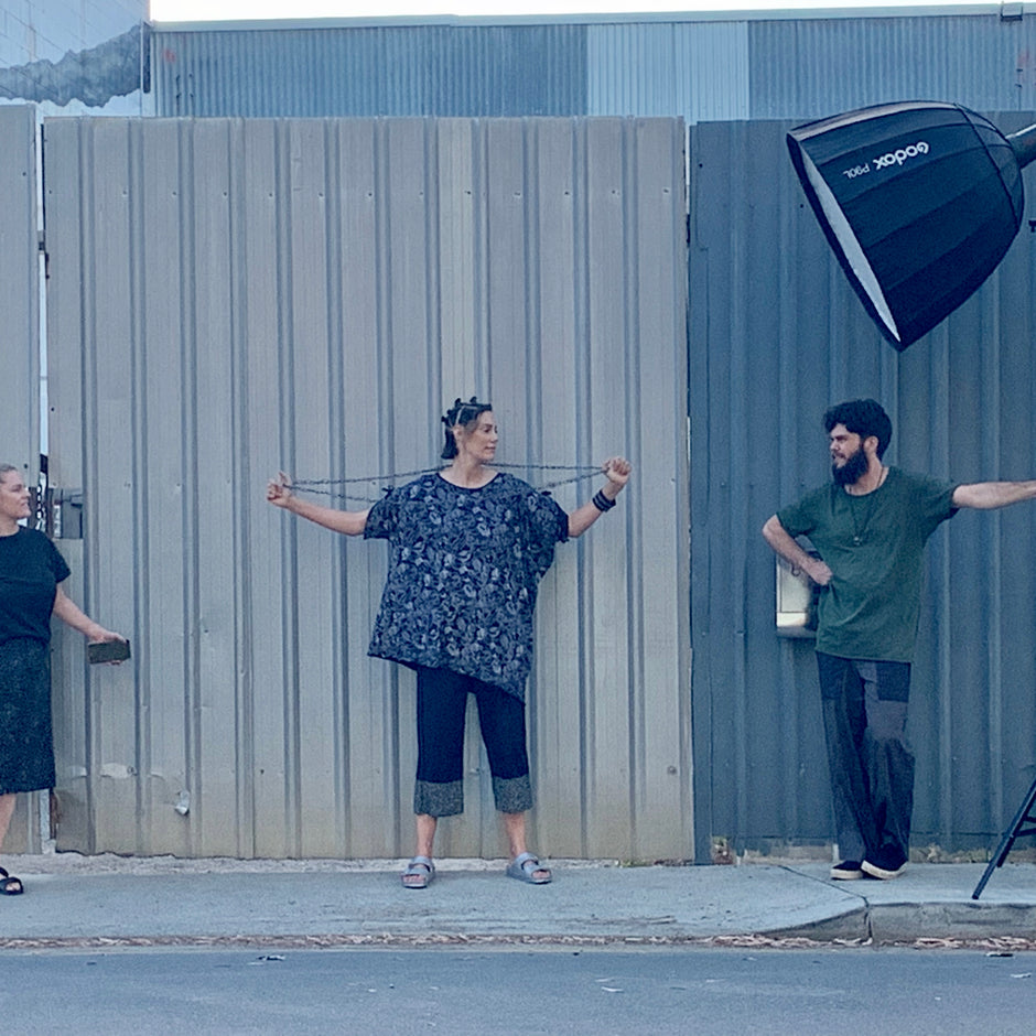 Bestowed 15, behind the scenes of the photo shoot.