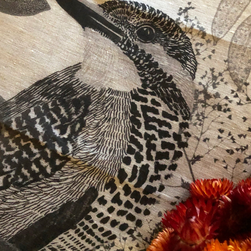 Linen Tea towels and Napkins featuring original art