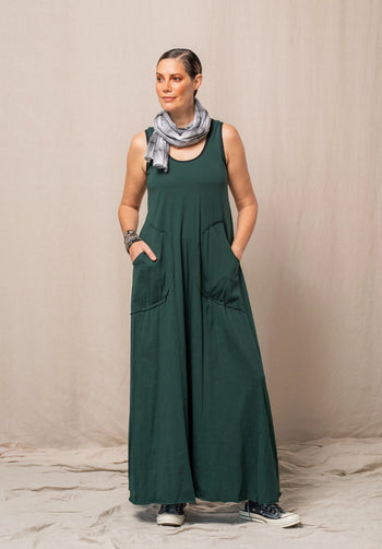 Abby maxi dress juniper organic cotton