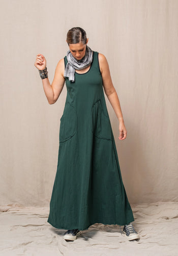 Abby maxi dress juniper organic cotton
