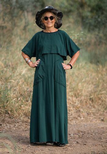 Abby maxi dress juniper organic cotton