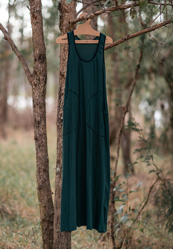 Abby maxi dress juniper organic cotton