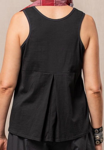 Abby top black organic cotton