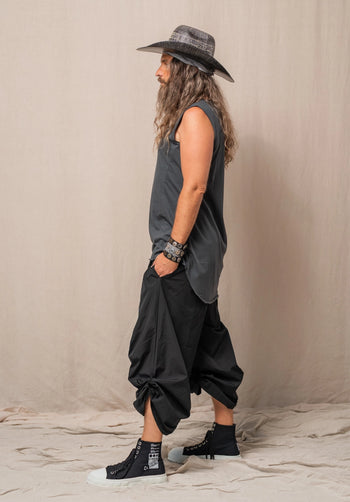 Archie long tank granite organic cotton