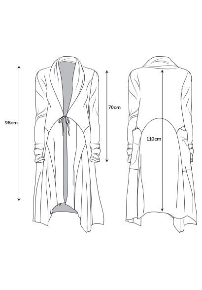 Annabel coat juniper organic cotton