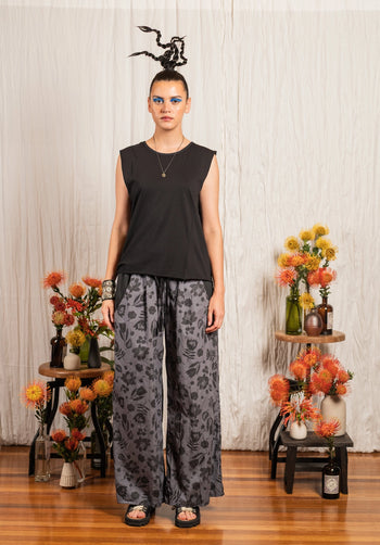 Sprig Pants Scribble Print