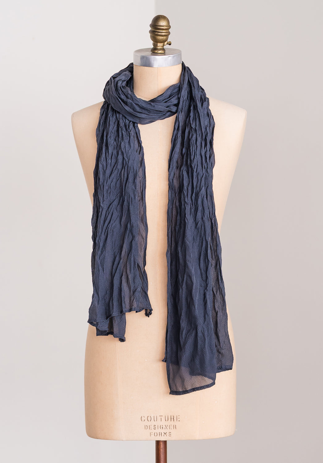 Ashen Silk Scarf