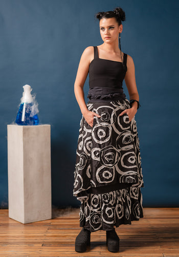 australian made petticoat, geometric patterned skirt