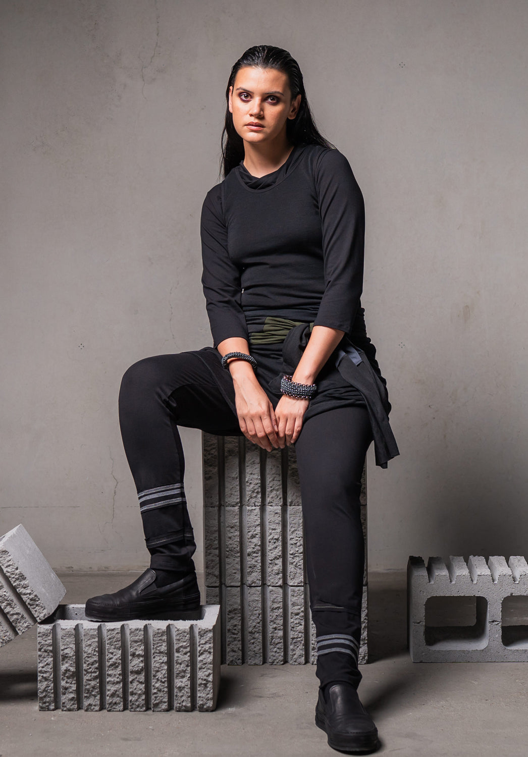 Benita knit pants black bamboo