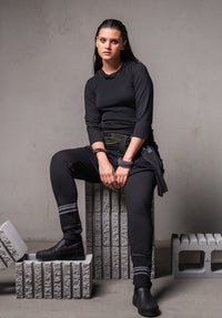 Benita knit pants black bamboo