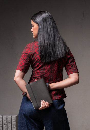 A5 Eco Leather Journal - Natural Black - Blank