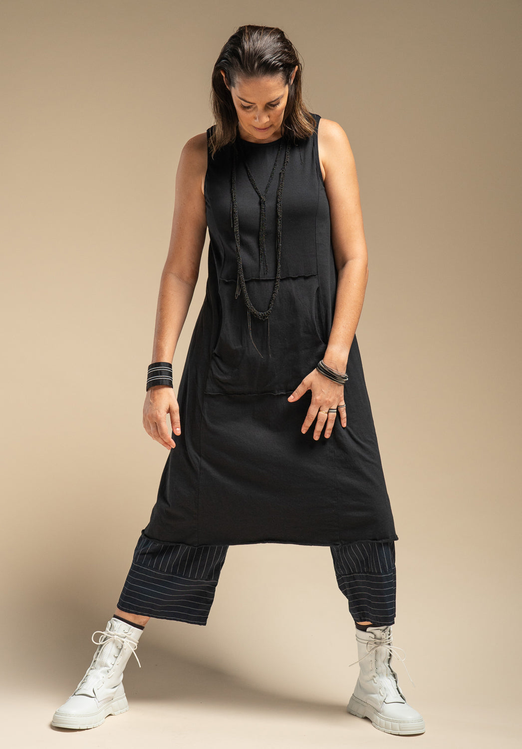 Blythe black organic cotton dress | Australian made clothes Blythe black organic cotton dress | Australian made clothes