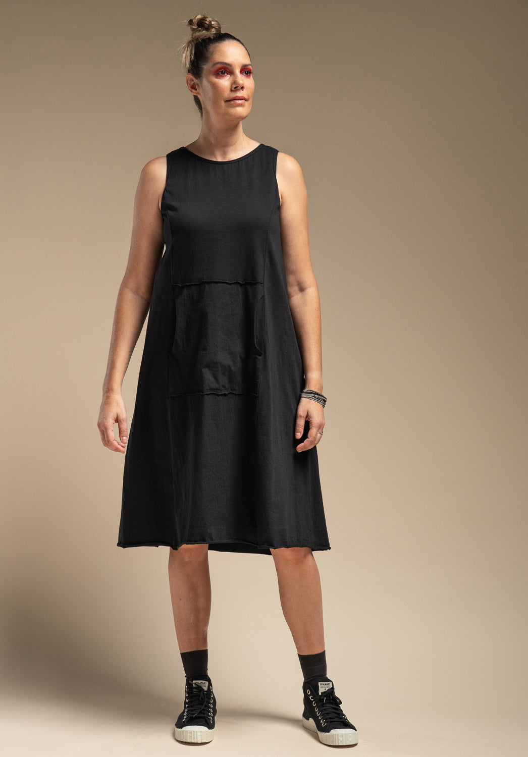 Blythe black organic cotton dress | Australian made clothes Blythe black organic cotton dress | Australian made clothes