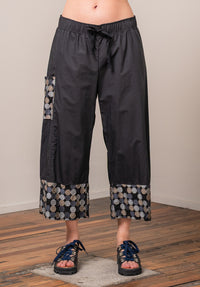 Womens summer black cotton pants made in australia