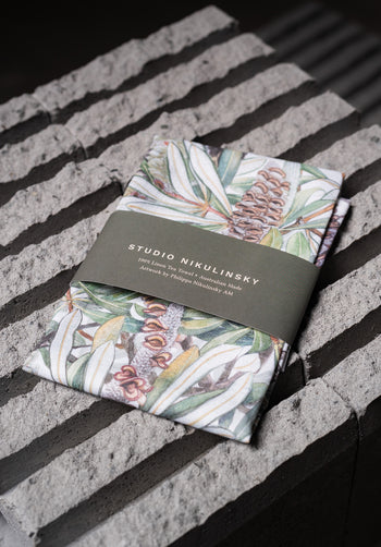 Carnaby's Cockatoo - Linen Tea Towel