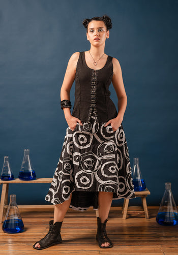 womens black summer skirt made in australia