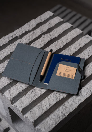 Eco Denim Passport Wallet