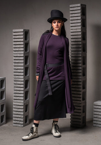 Wool Thea skirt black