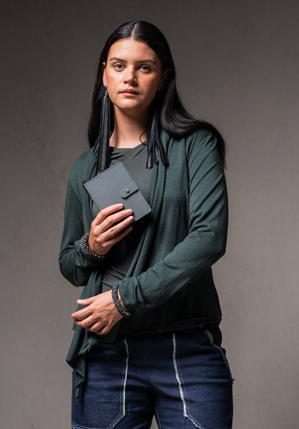 Eco Denim Passport Wallet