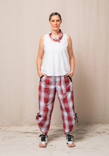 Abby top white stretch cotton