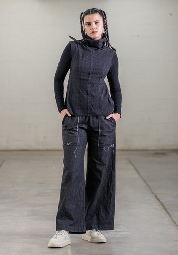 Helen Pant Japanese black denim