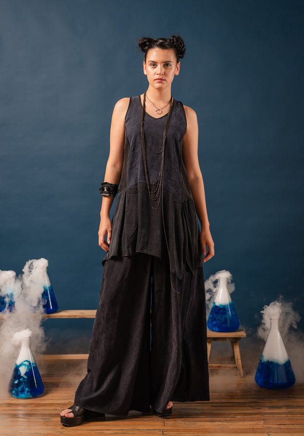 Japanese cupro tunic made in Brisbane, Australia