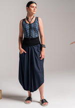 The Levitate Skirt Ink Japanese Cotton