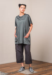 Montage pant grey cotton stripes