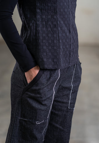 Helen Pant Japanese black denim