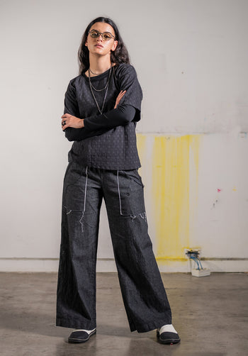 Helen Pant Japanese black denim