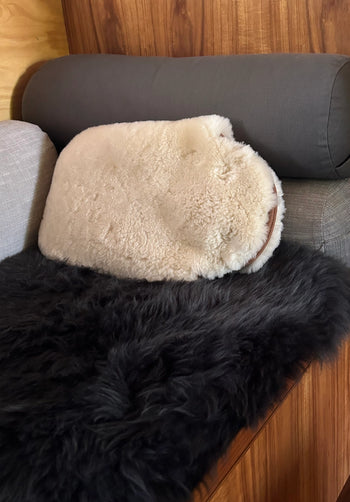 natural toned sheepskin hot water bottle handmade in Melbourne