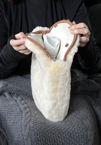 Sheepskin hot water bottle 100% made in Australia