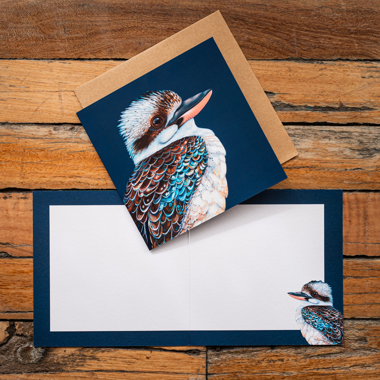 Kookaburra Square Greeting Card