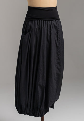 The Levitate Skirt Black Japanese Cotton