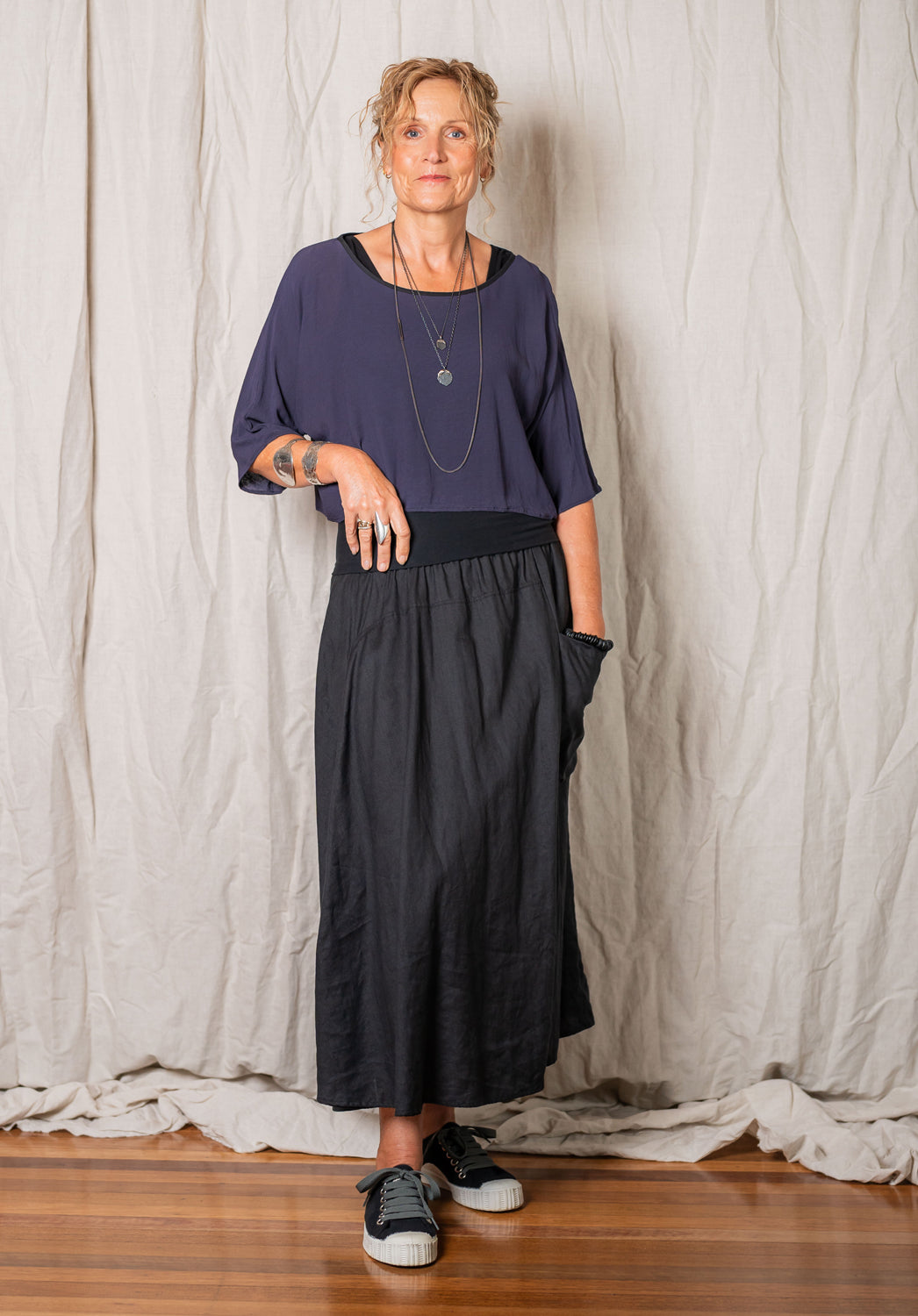 australian eco fashion designer, linen skirts made in australia, eco boutique clothing online