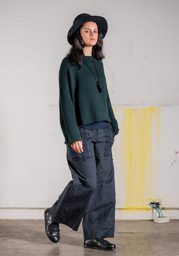 Luna Gallery - Roll Neck Merino Jumper - Fir