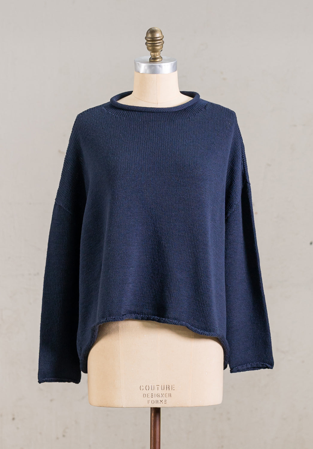 Luna Gallery - Roll Neck Merino Jumper - Ink