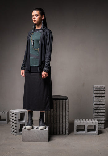 Wool Thea skirt black